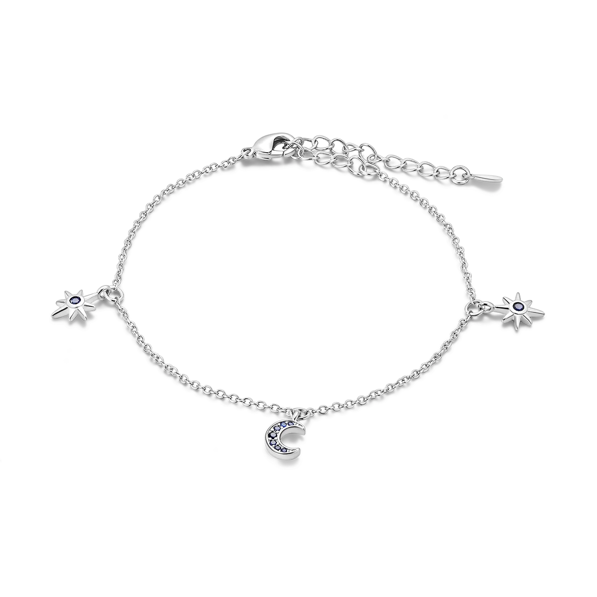 Sterling Silver Charmed Bracelet